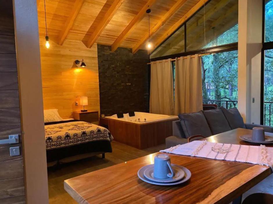 Cabana De Lujo Con Jacuzzi A 10 Min Del Pueblo Mazamitla Exterior photo